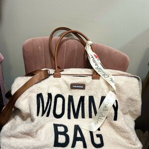 Mommy Bag - Cream and Brown